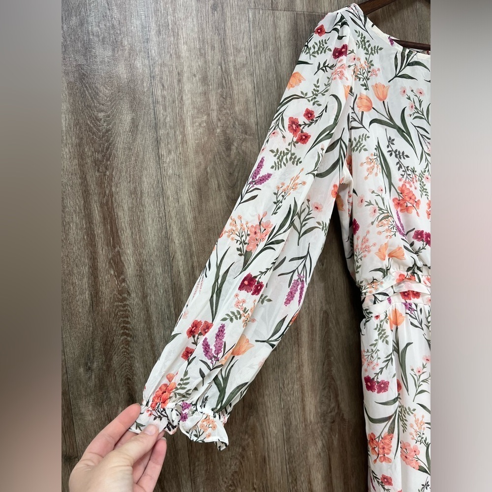 NWT Eliza J Floral Midi Dress - Picture 4 of 12